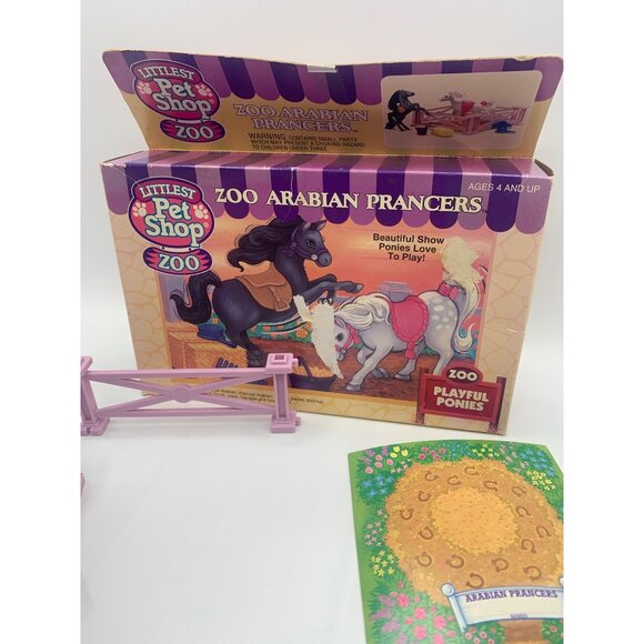 Littlest Pet Shop Vintage Zoo Arabian Prancers Playful Ponies Kenner - New - Picture 7 of 9